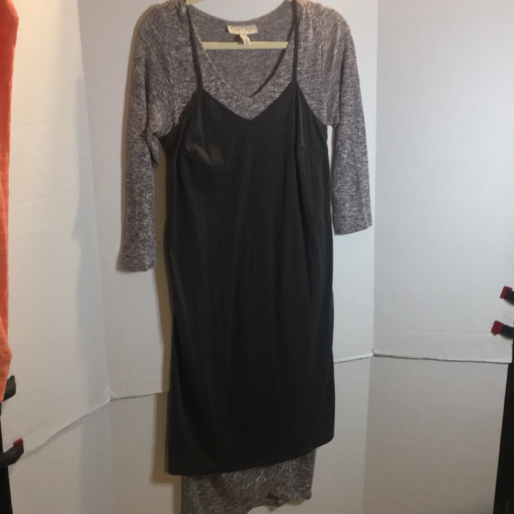 JESSICA SIMPSON MATERNITY DRESS WITH COVERUP OVER AS ONE PIECE SIZE M.